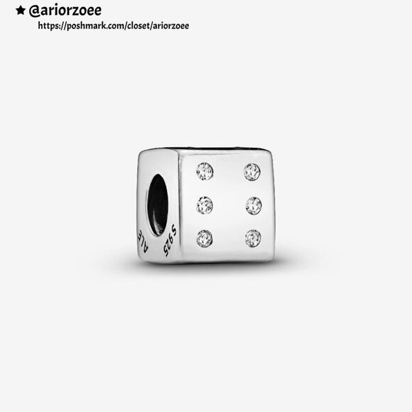 Pandora Sparkling Dice Charm|Pendant - Picture 1 of 2